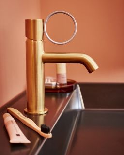 Смеситель для раковины Jacob Delafon Vivienne Signature E38682-LB1-2MB латунь матовая/хром